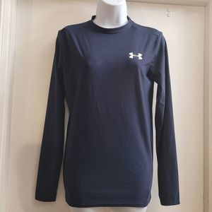 Under armor navy blue long sleeve compression top Size Large